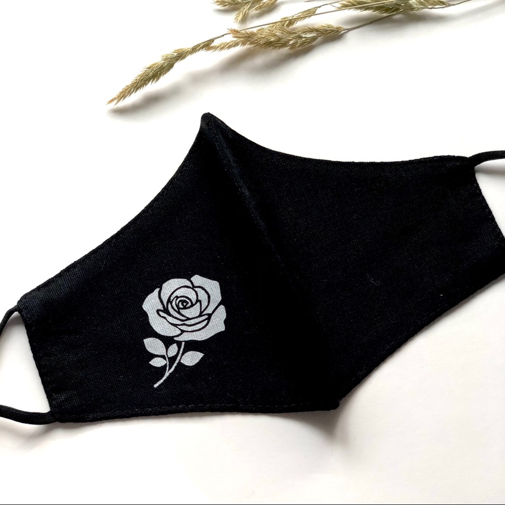 NEW 100% Linen Face Mask with Print